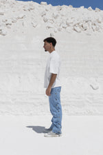 Load image into Gallery viewer, THE ASILI BUTTONED JEANS IN ICE BLUE

