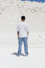 Load image into Gallery viewer, THE ASILI BUTTONED JEANS IN ICE BLUE
