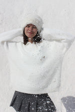 Load image into Gallery viewer, The Asili Ultimate Fur sweater in the colour snow
