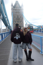 Load image into Gallery viewer, (HABAYTAK BL SHETA) حبيتك بالشتاء hoodie comes in the color plum
