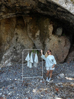 Load image into Gallery viewer, The أصيلي BUBBLY DENIM TSHIRT in the color Cotton Candy
