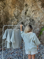 Load image into Gallery viewer, The أصيلي BUBBLY DENIM TSHIRT in the color Cotton Candy
