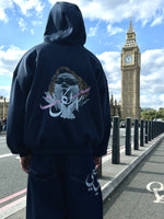 Load image into Gallery viewer, (SET-ELKOL) ست الكل hoodie comes in navy blue colour
