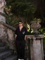 Load image into Gallery viewer, The أصيلي MADNESS KNIT SHIRT in the color black
