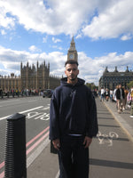 Load image into Gallery viewer, (SET-ELKOL) ست الكل hoodie comes in navy blue colour
