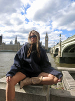 Load image into Gallery viewer, (SET-ELKOL) ست الكل hoodie comes in navy blue colour
