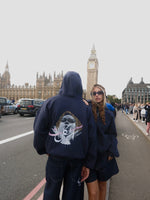 Load image into Gallery viewer, (SET-ELKOL) ست الكل hoodie comes in navy blue colour
