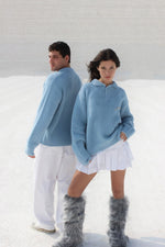 Load image into Gallery viewer, The Asili Ultimate Fur sweater in the colour blue
