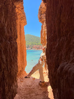 Load image into Gallery viewer, The limited edition أصيلي Multi-Way Cargo in creamy white X RED EMBROIDERY
