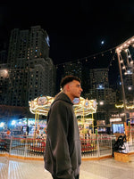 Load image into Gallery viewer, The Nefertiti Beyoncé hoodie in charcoal grey
