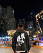 Load image into Gallery viewer, The Nefertiti Beyoncé hoodie in charcoal grey
