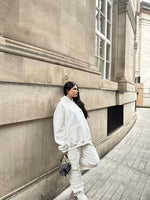 Load image into Gallery viewer, The AL ALIS Hoodie comes in the color sugar white
