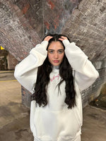 Load image into Gallery viewer, The AL ALIS Hoodie comes in the color sugar white
