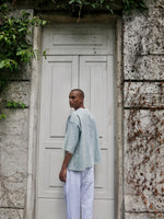 Load image into Gallery viewer, The أصيلي BUBBLY DENIM TSHIRT in the color Cotton Candy
