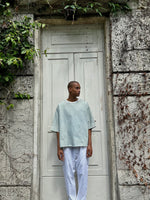 Load image into Gallery viewer, The أصيلي BUBBLY DENIM TSHIRT in the color Cotton Candy
