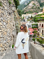 Load image into Gallery viewer, The Ghandi polo T-shirt in offwhite.
